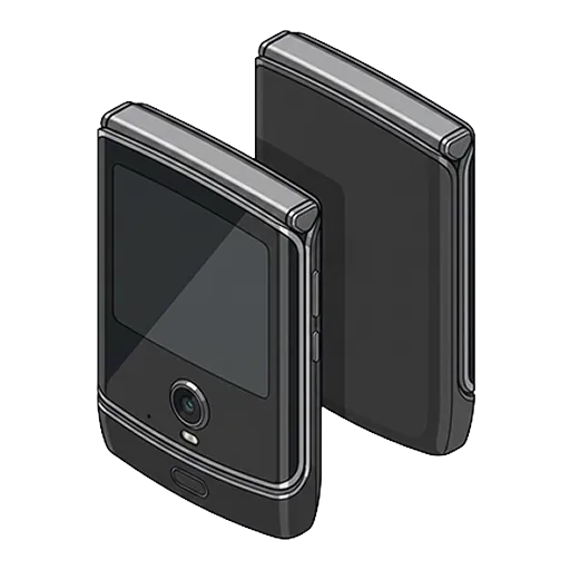 モトローラ Razr（折りたたみ）のピクセルアート