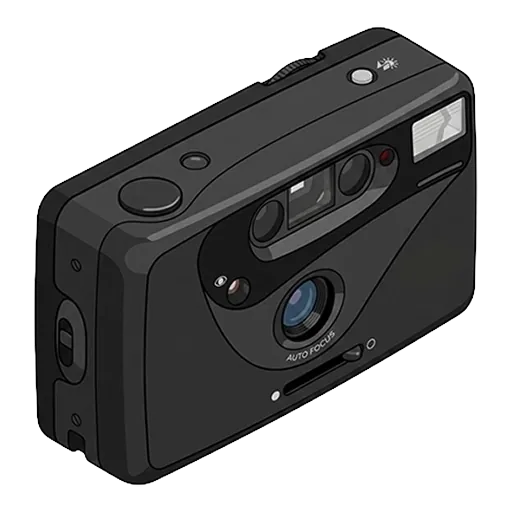 Kodak コダック 自動フィルムカメラのピクセルアート