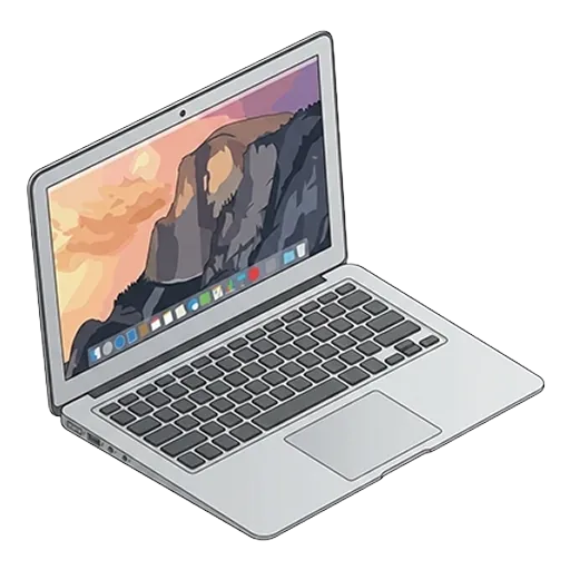 Apple アップル MacBook Air 13インチ（2011年中期）のピクセルアート
