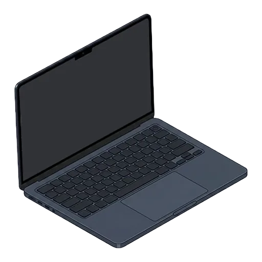 Apple MacBook Air 13-inch (2022, M2) pixel art