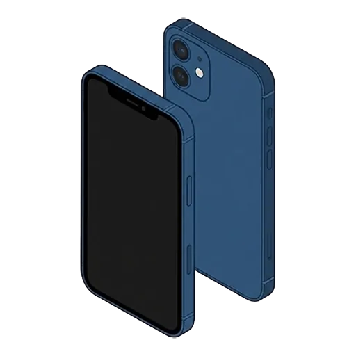 Apple アップル iPhone 12 mini（2020）のピクセルアート