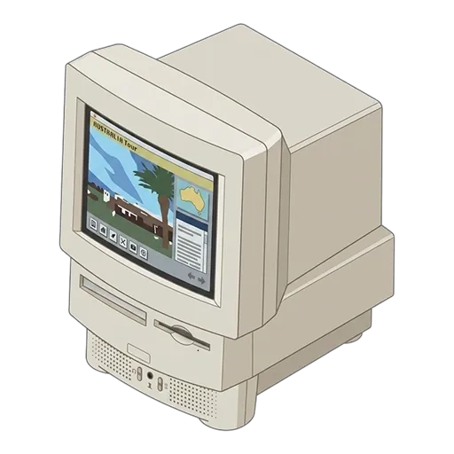 애플 매킨토시 LC 575 (1994) 픽셀아트