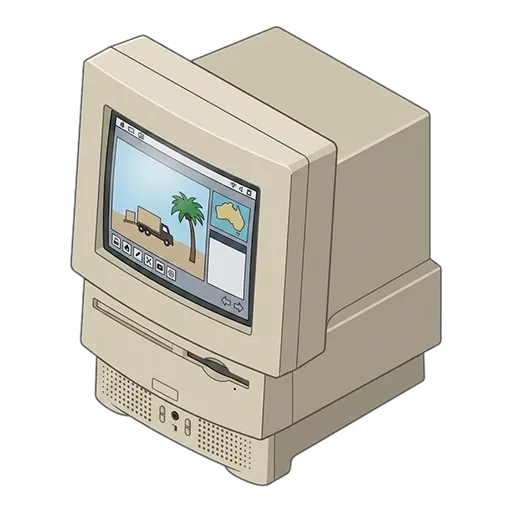 애플 매킨토시 LC 580 (1995) 픽셀아트