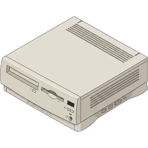 애플 파워 매킨토시 6200/75 (1995) 픽셀아트