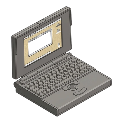 Apple PowerBook 165 (1993) pixel art