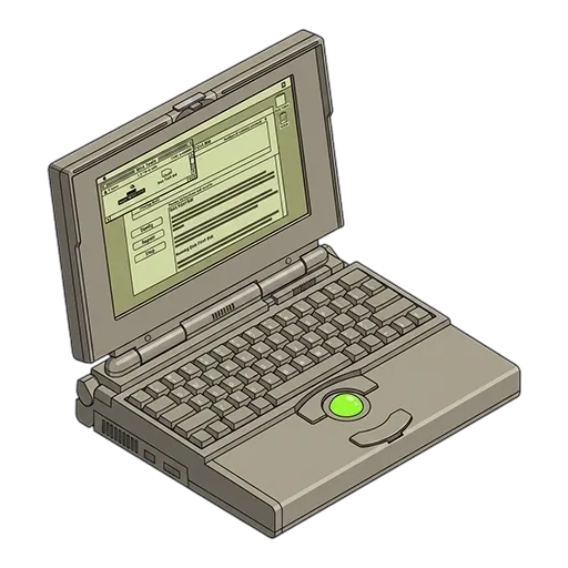 Apple アップル PowerBook 170 (1991)のピクセルアート