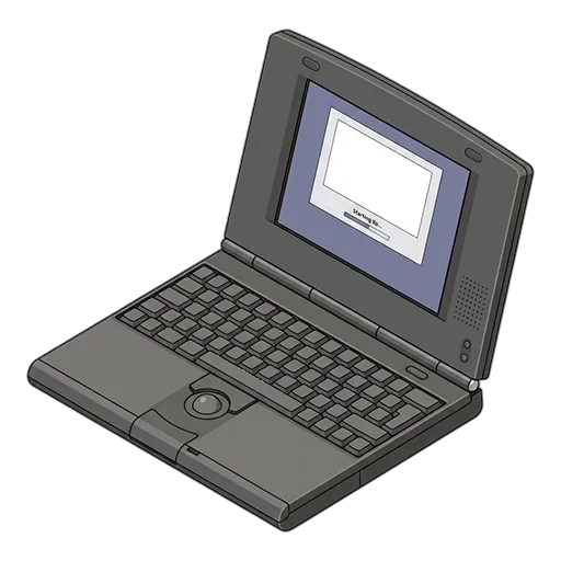 Apple アップル PowerBook Duo 280（1994）のピクセルアート