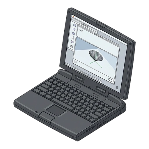 Apple アップル PowerBook G3「Kanga」12.1インチ（1997）のピクセルアート
