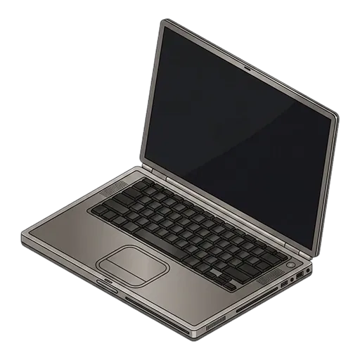 애플 파워북 G4 티타늄 "오닉스" 15.2인치 (2001, 550/667MHz) 픽셀아트