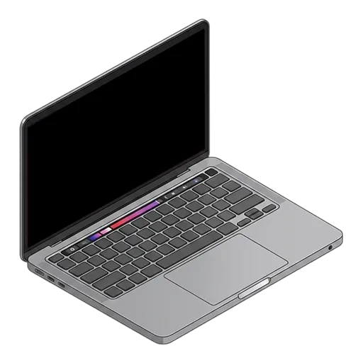 Apple MacBook Pro 13-inch (2022, M2) pixel art