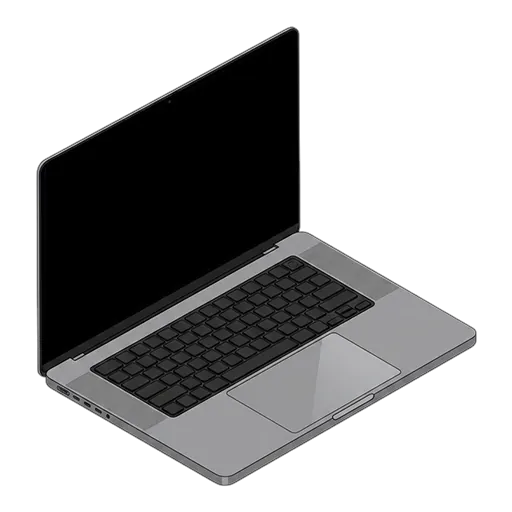 Apple アップル MacBook Pro 16インチ（2023、M2 Pro）のピクセルアート
