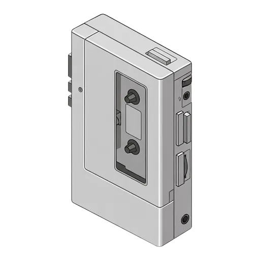 Sony Walkman WM-F1 pixel art