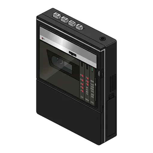 소니 워크맨 WM-F30 픽셀아트