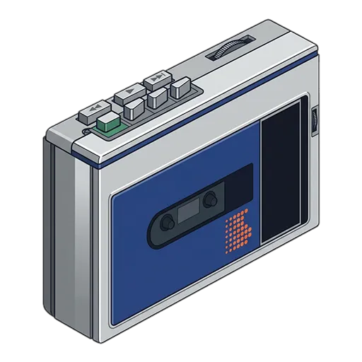ソニー ウォークマン WM-F20のピクセルアート