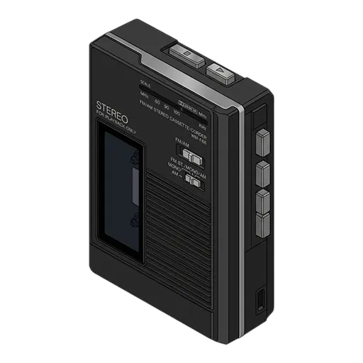 ソニー ウォークマン WM-F66のピクセルアート