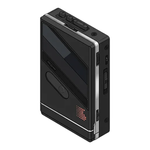 소니 워크맨 WM-F101 픽셀아트