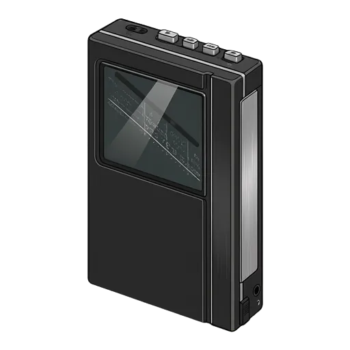 ソニー ウォークマン WM-F404のピクセルアート