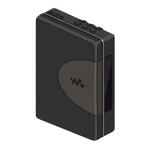 ソニー ウォークマン WM-F507のピクセルアート