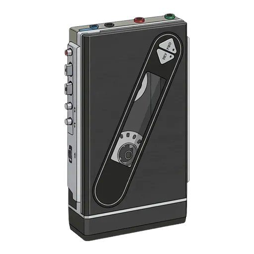 ソニー ウォークマン WM-F104のピクセルアート