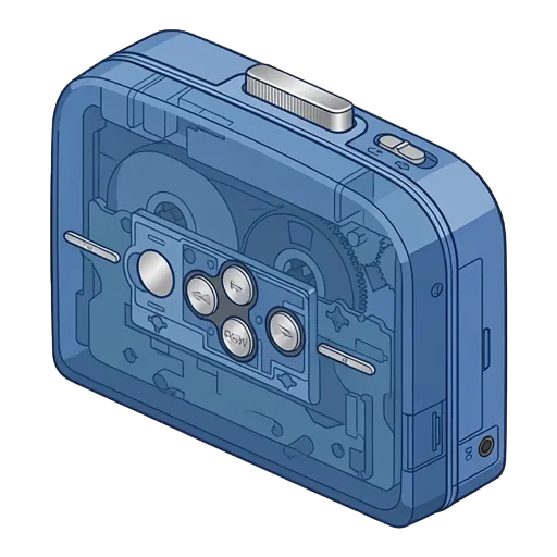 ソニー ウォークマン WM-FK2のピクセルアート
