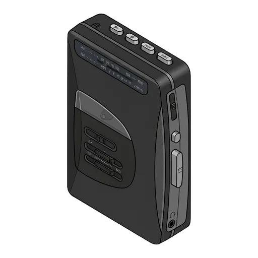 ソニー ウォークマン WM-FX16のピクセルアート