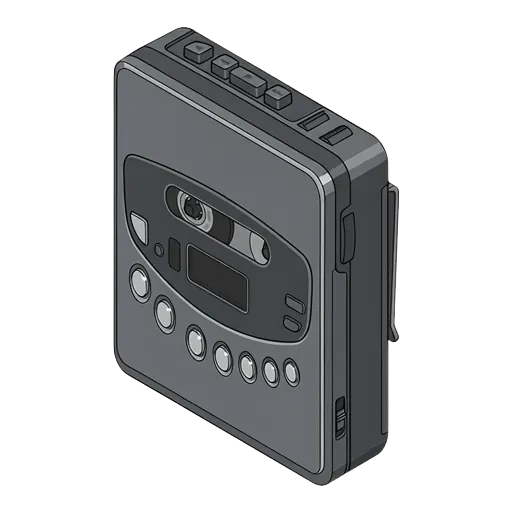ソニー ウォークマン WM-FX453のピクセルアート