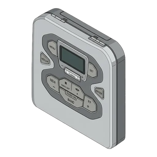 ソニー ウォークマン WM-FX493のピクセルアート