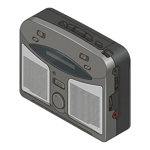 ソニー ウォークマン WM-GX322のピクセルアート