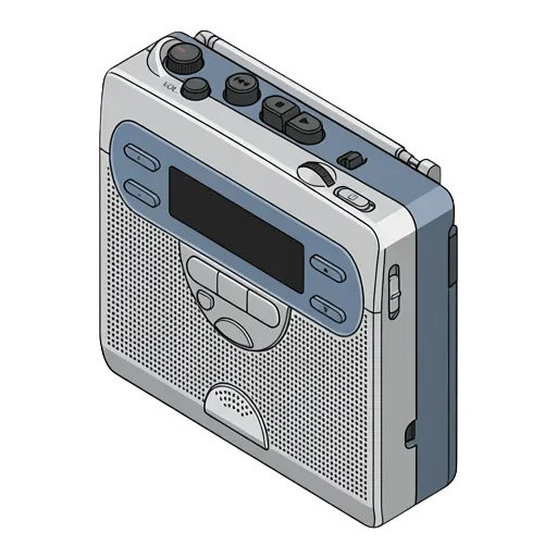 ソニー ウォークマン WM-GX410のピクセルアート
