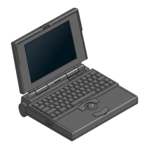 Apple アップル PowerBook 180c（1993）のピクセルアート