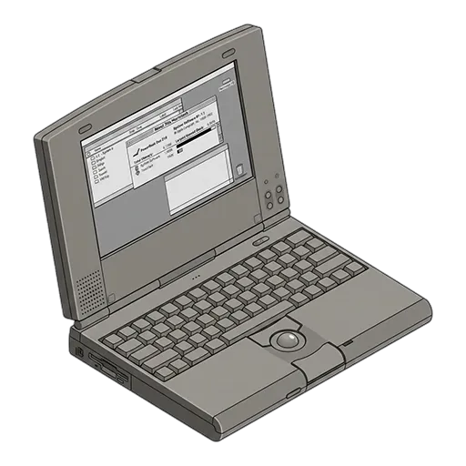 Apple PowerBook Duo 230 (1992) pixel art