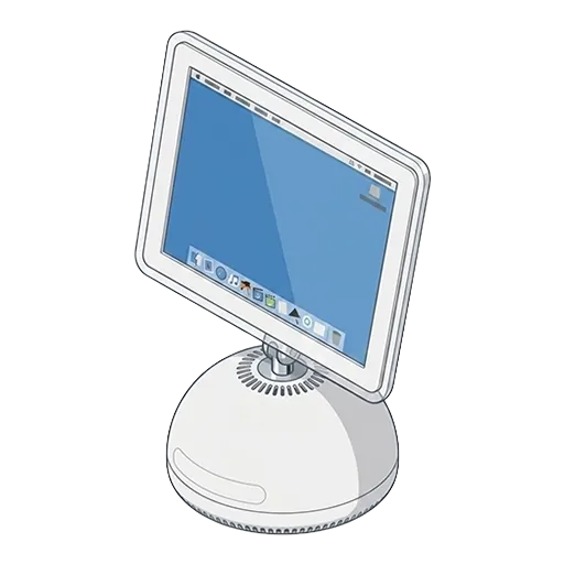 애플 아이맥 G4 17인치 (2002, 플랫패널) 픽셀아트