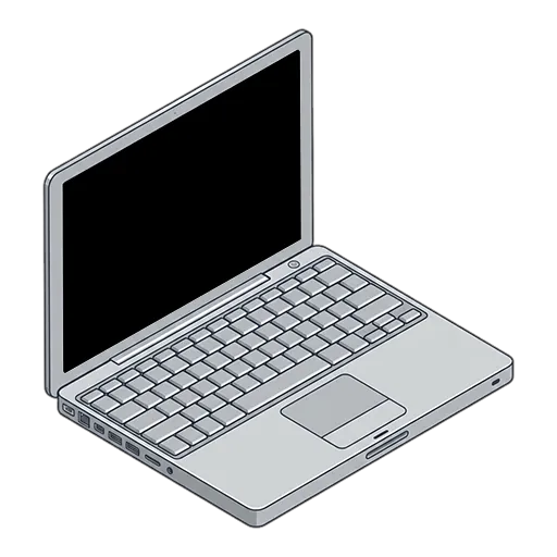 Apple アップル PowerBook G4 12-インチ (2004, Early)のピクセルアート