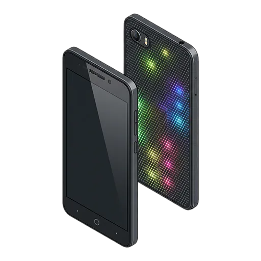 Alcatel A5 LED pixel art
