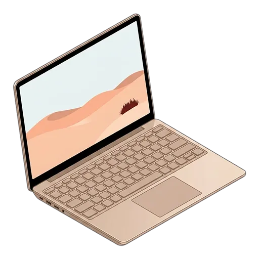 Microsoft マイクロソフト Surface Laptop Goのピクセルアート