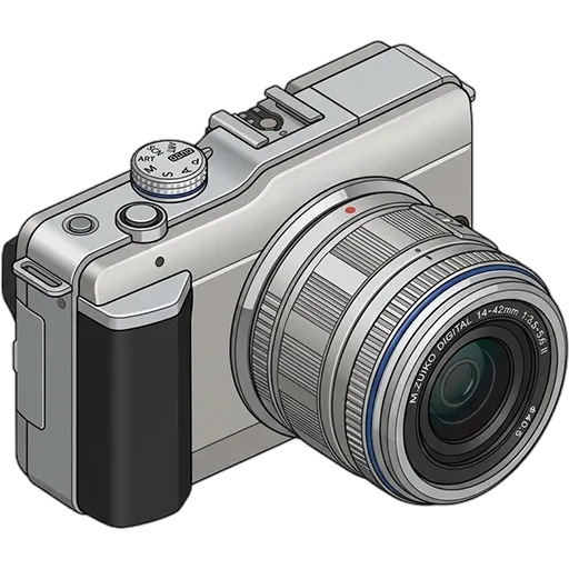 Olympus PEN E-PL1 pixel art