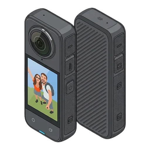 Insta360 X4のピクセルアート