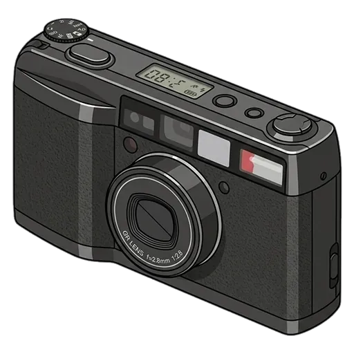 Ricoh GR1 pixel art