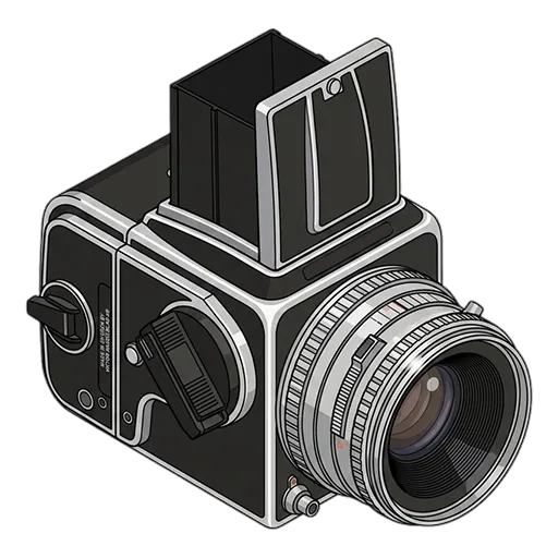 Hasselblad 500C pixel art