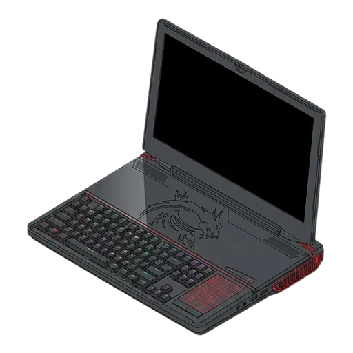 MSI GT83VR Titan pixel art