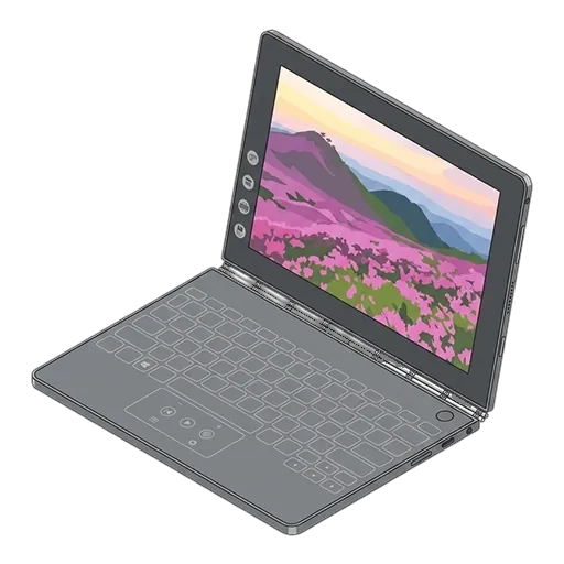 Lenovo Yoga Book pixel art