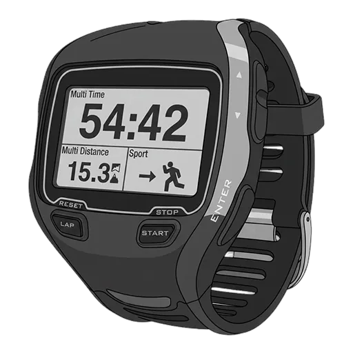 Garmin Forerunner 910XT pixel art