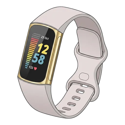 Fitbit Charge 5 pixel art