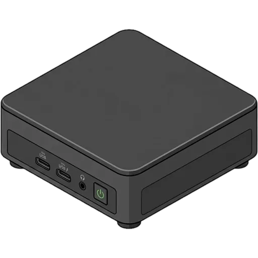 인텔 NUC 13 프로 픽셀아트