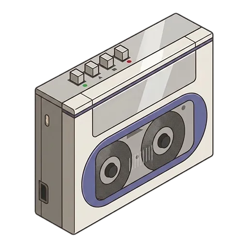 ソニー ウォークマン WM-10のピクセルアート