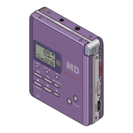 Sony MD Walkman MZ-R55 pixel art