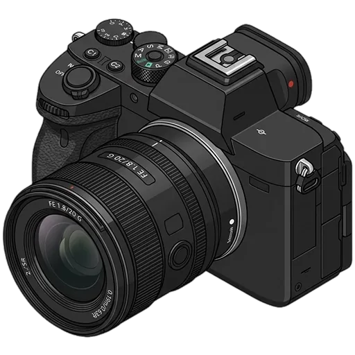소니 알파 7S III 픽셀아트