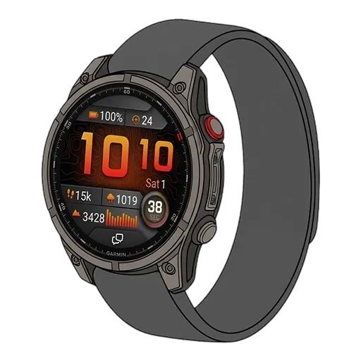 Garmin Fenix 8 Pro pixel art