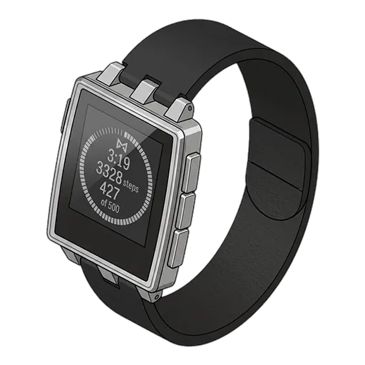 Pebble Steel pixel art