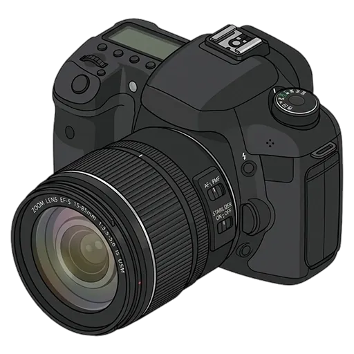 Canon EOS 7D pixel art